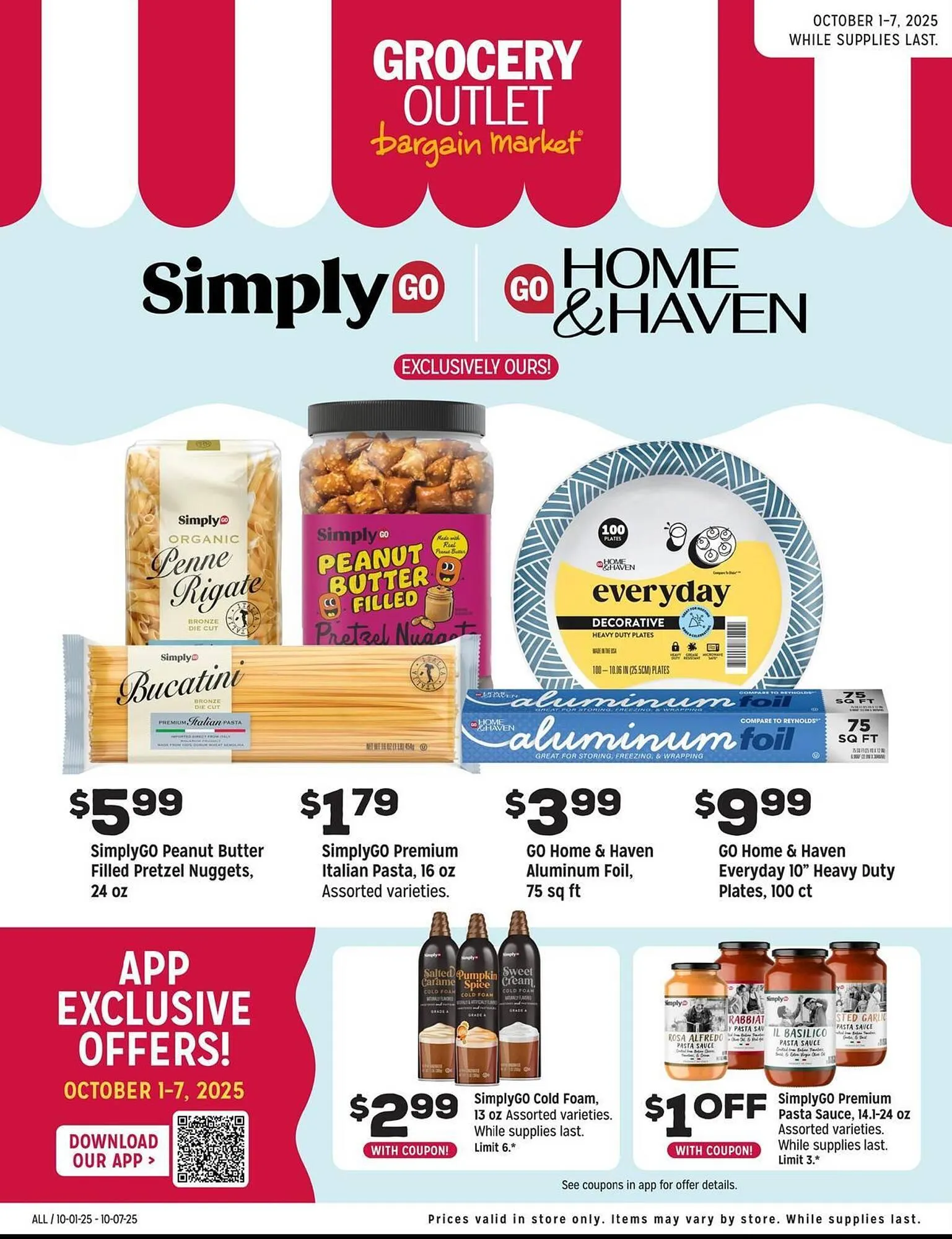 Weekly ad Grocery Outlet weekly ad from October 1 to October 7 2025 - Page 1
