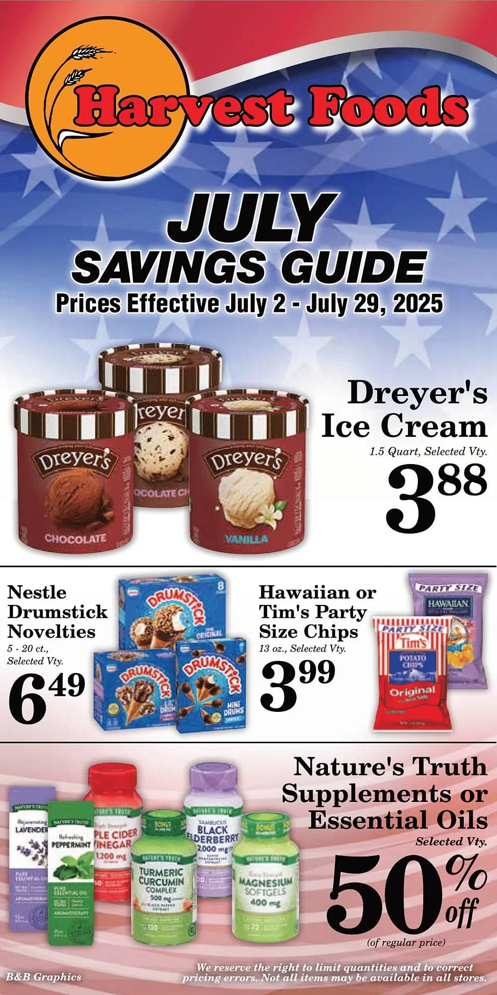 Weekly ad Harvest Foods ad from July 2 to July 29 2025 - Page 33