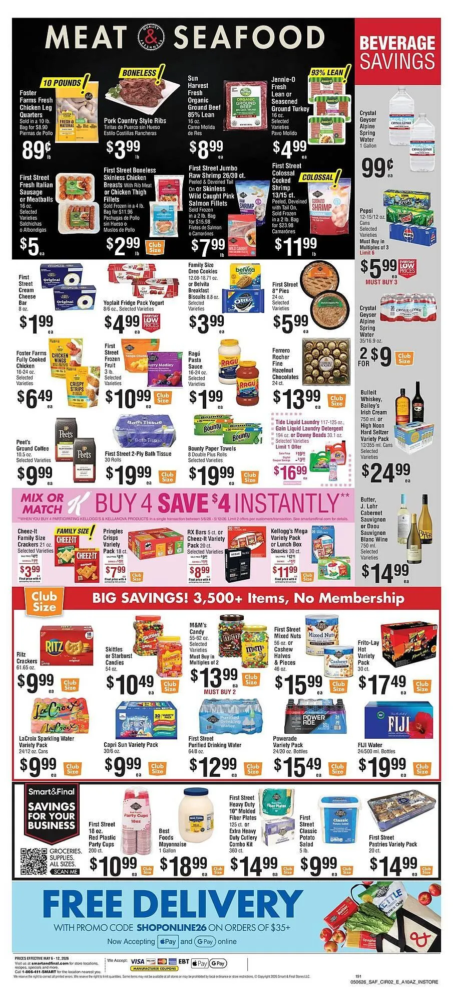 Weekly promotion Smart & Final weekly ad spanning from May 6 to May 7 2026 - Page 3 for Catalogue 365