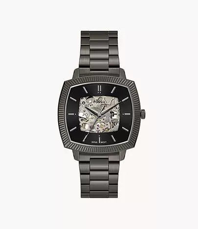 Nick Jonas x Fossil Machine Luxe Automatic Gunmetal Stainless Steel Watch