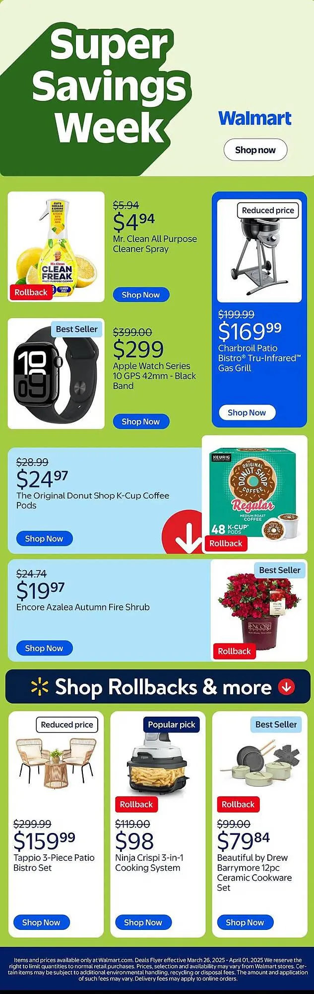 Weekly ad Walmart Weekly Ad from March 26 to April 1 2025 - Page 1
