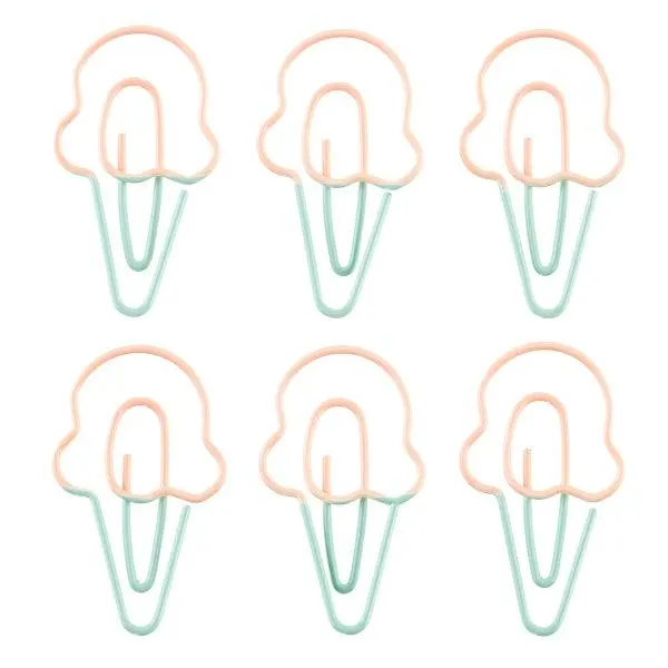 Themed Paper Clips Pack of 6
