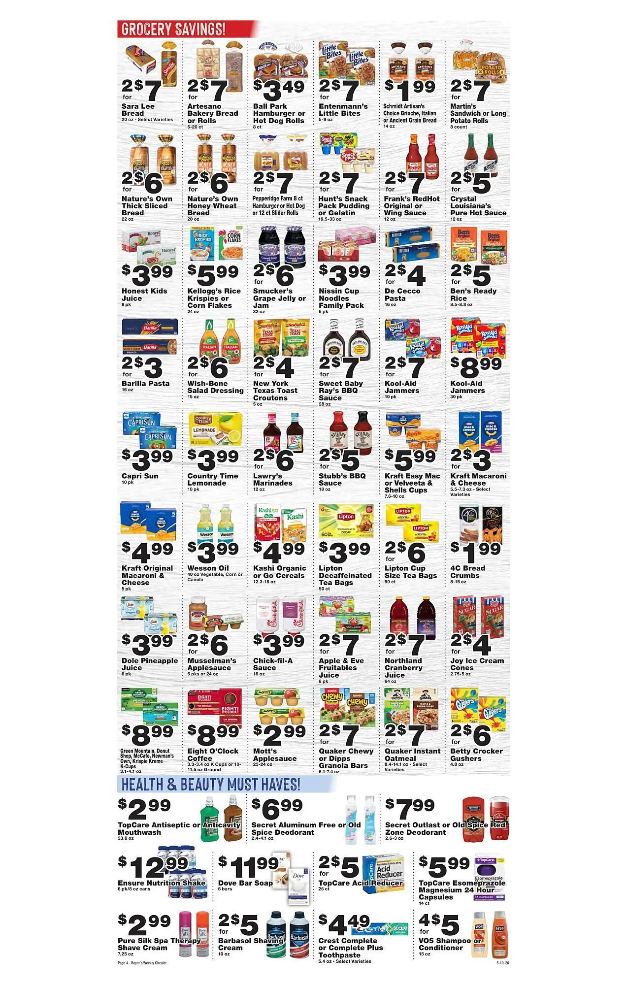 Weekly ad Boyer's Food Markets weekly ad from May 10 to May 16 2026 - Page 4
