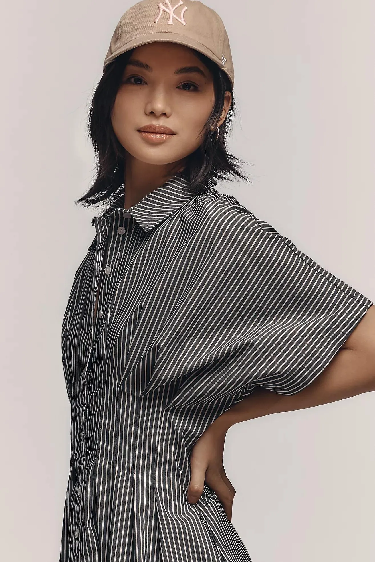 The Tobie Mini Shirt Dress by Exquise