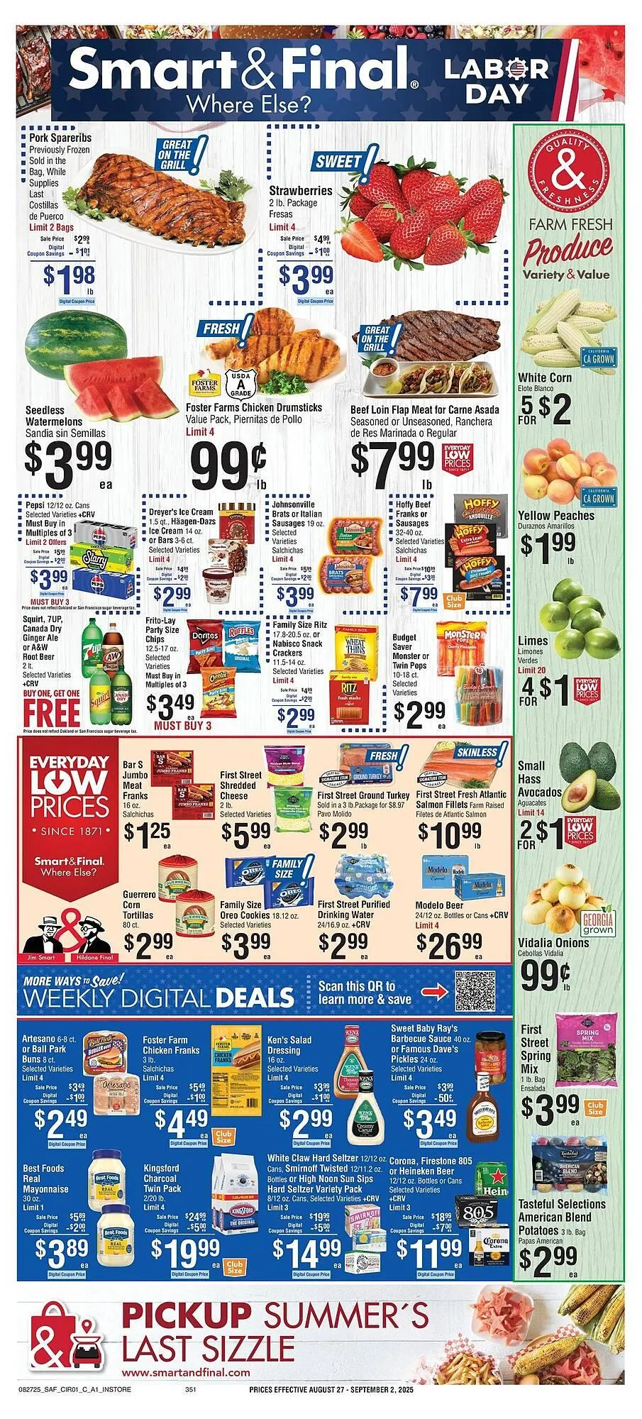Weekly ad Smart & Final Weekly Ad from August 26 to August 28 2025 - Page 1