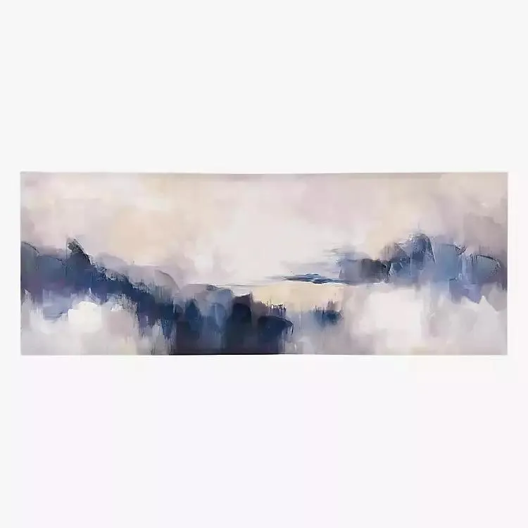 In The Blues Abstract Canvas Art Print