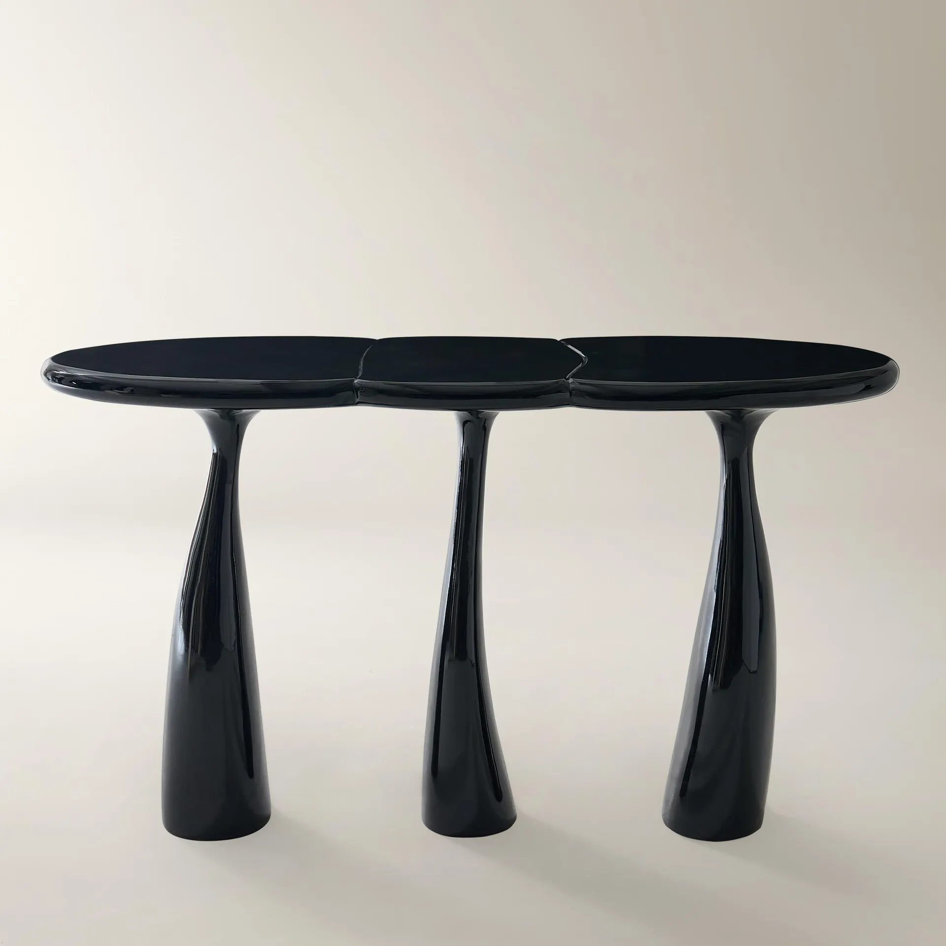 Thalia Console Table (52.4") - Glossy Black