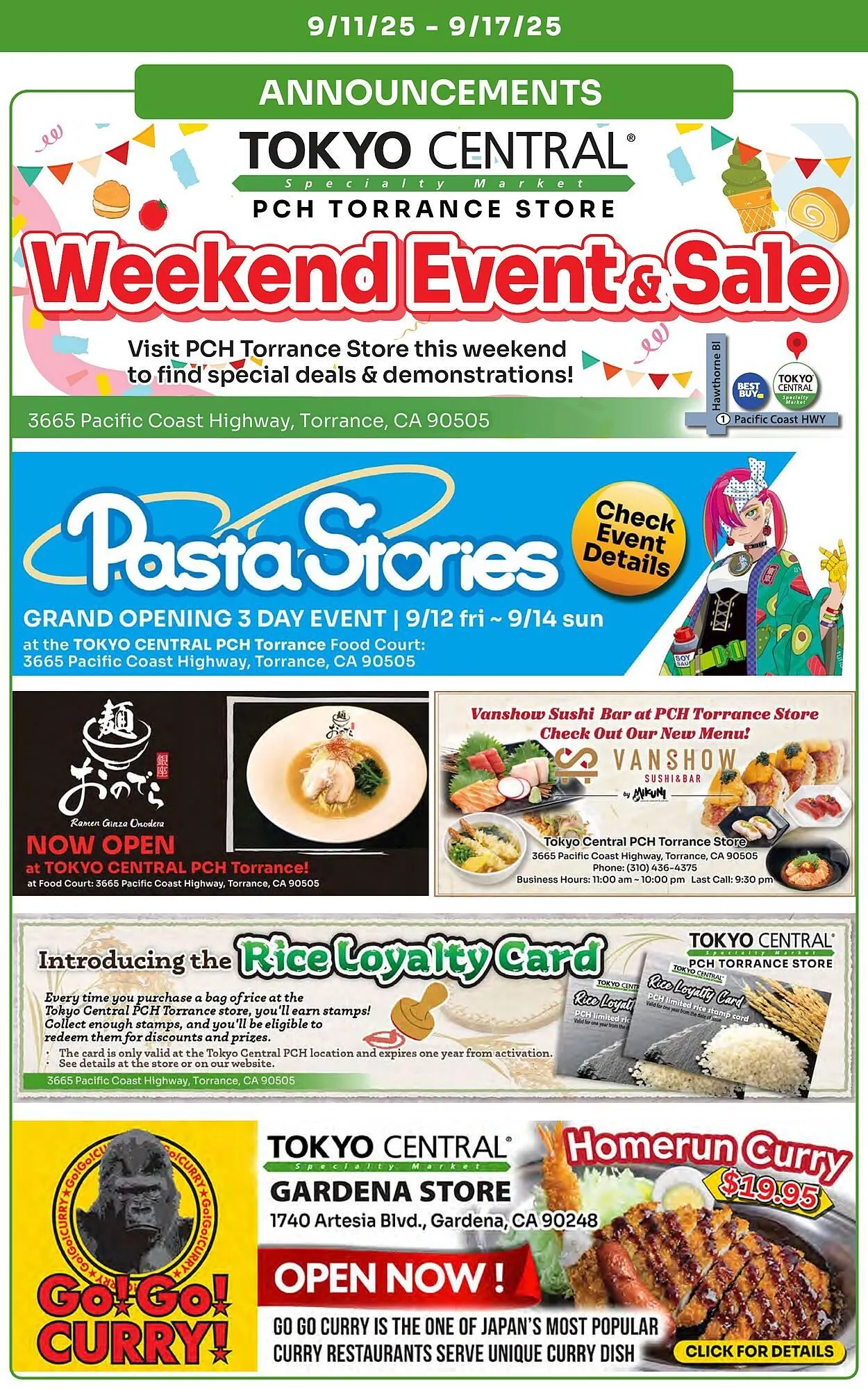 Weekly promotion Tokyo Central Specialty Market weekly ad spanning from September 11 to September 17 2025 - Page 8 for Catalogue 365