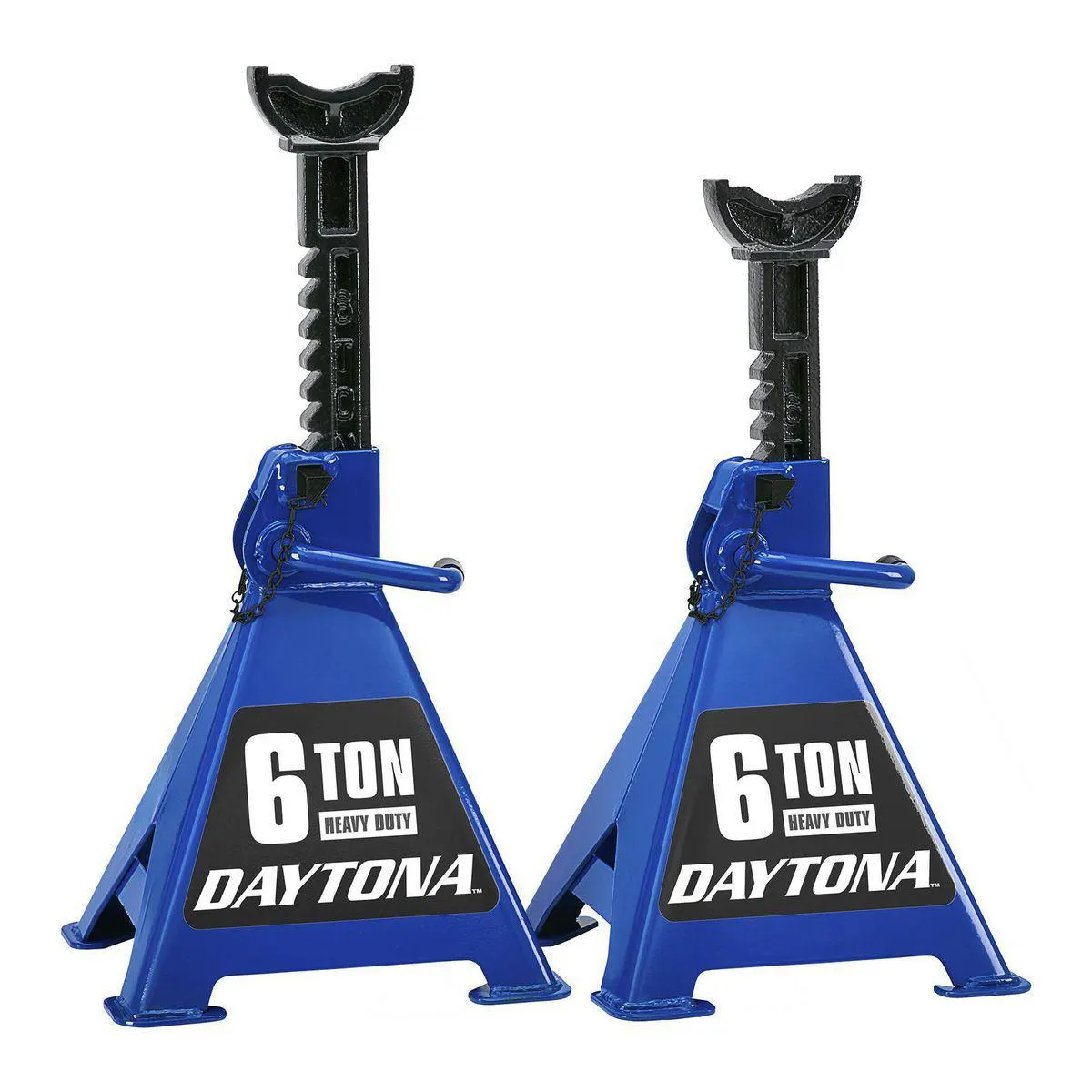 6 Ton Heavy Duty Ratcheting Jack Stands, Blue