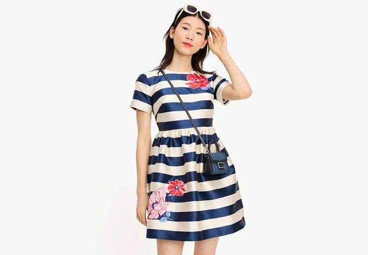 Floral Stripe Dress