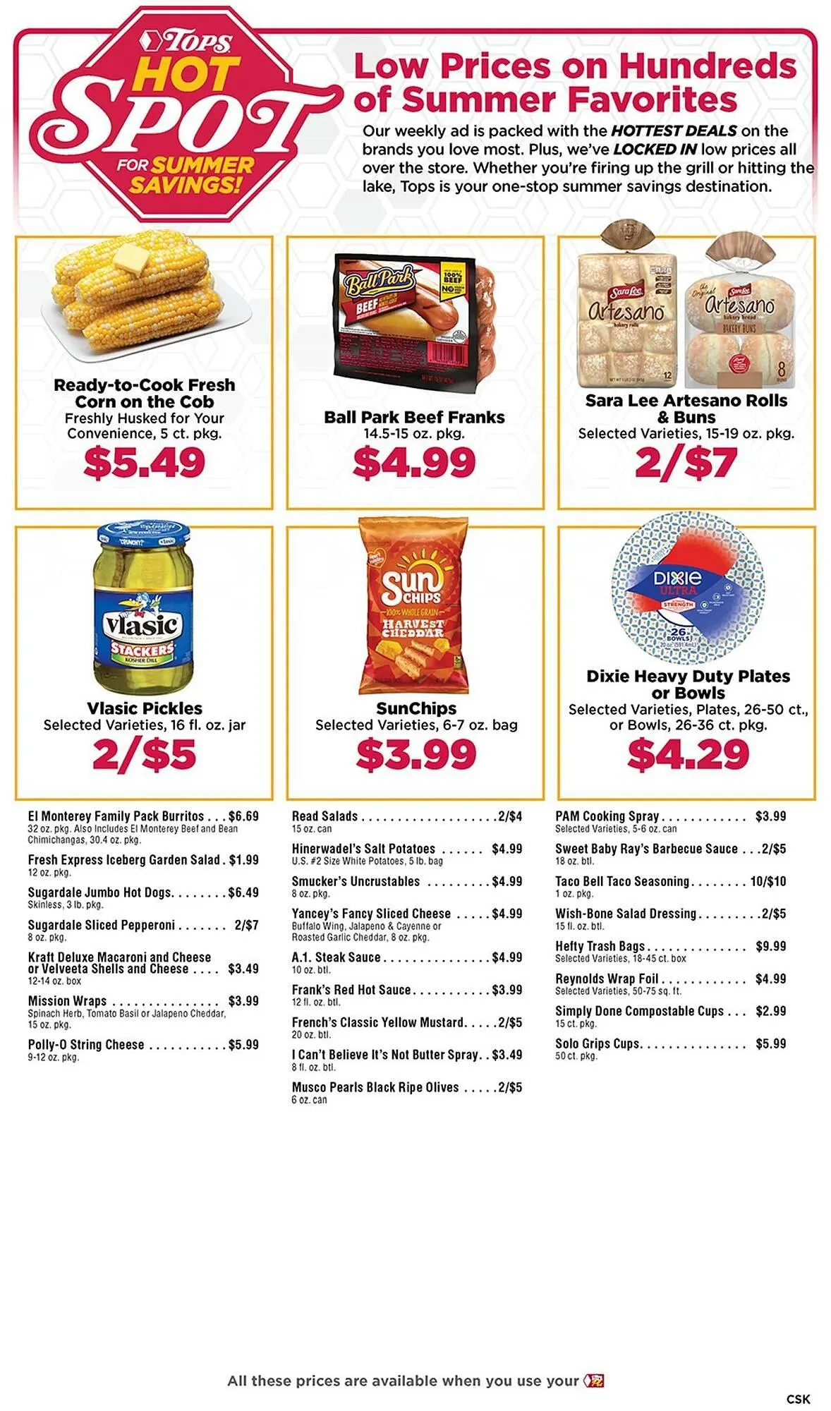 Weekly ad Tops Weekly Ad from July 20 to September 1 2025 - Page 1