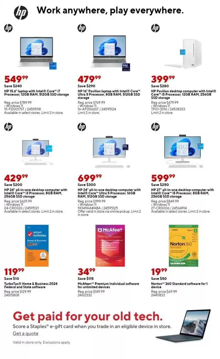 Weekly ad Staples flyer from March 26 to April 1 2025 - Page 7