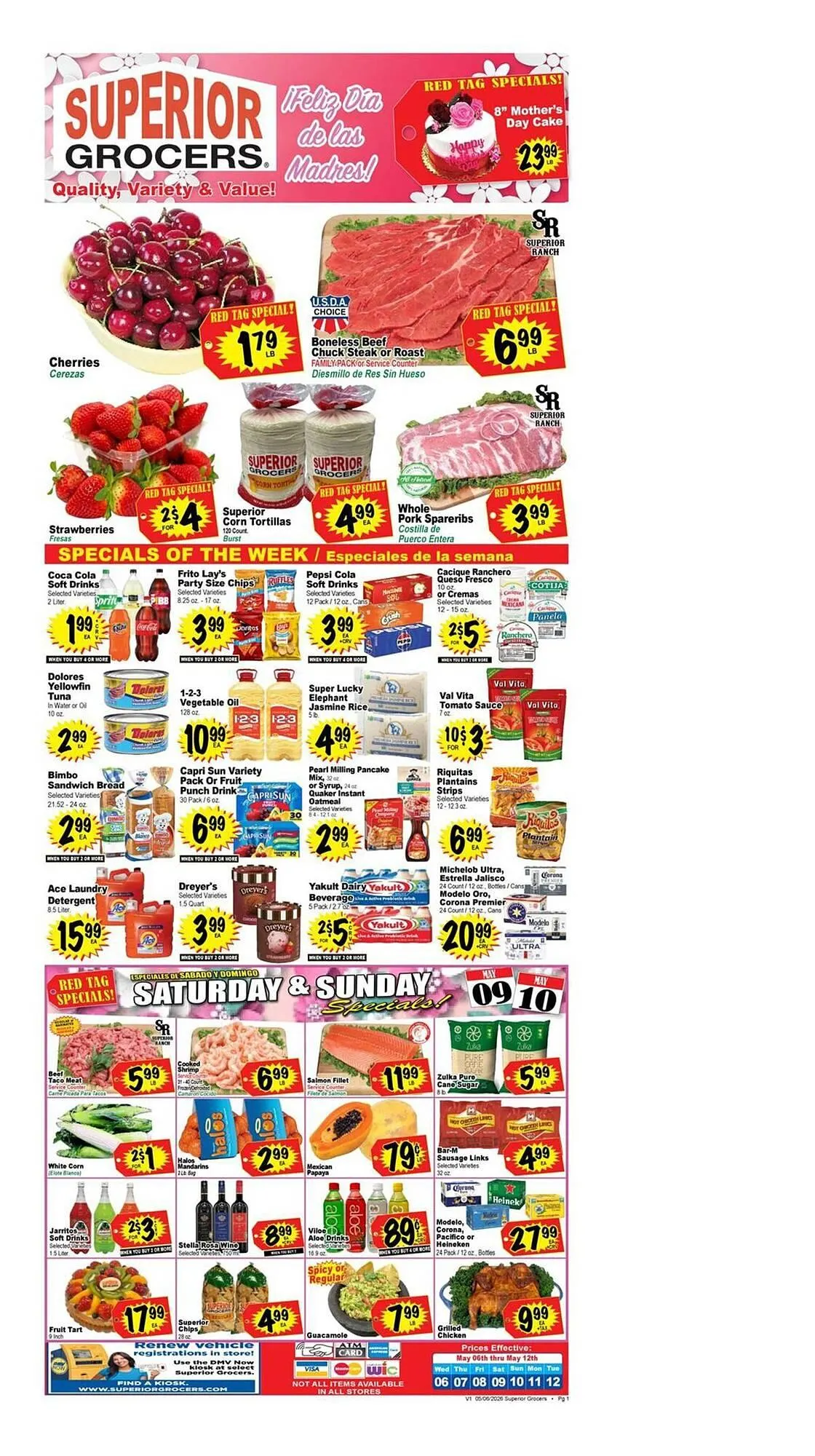 Weekly ad Superior Grocers weekly ad from May 6 to May 12 2026 - Page 1