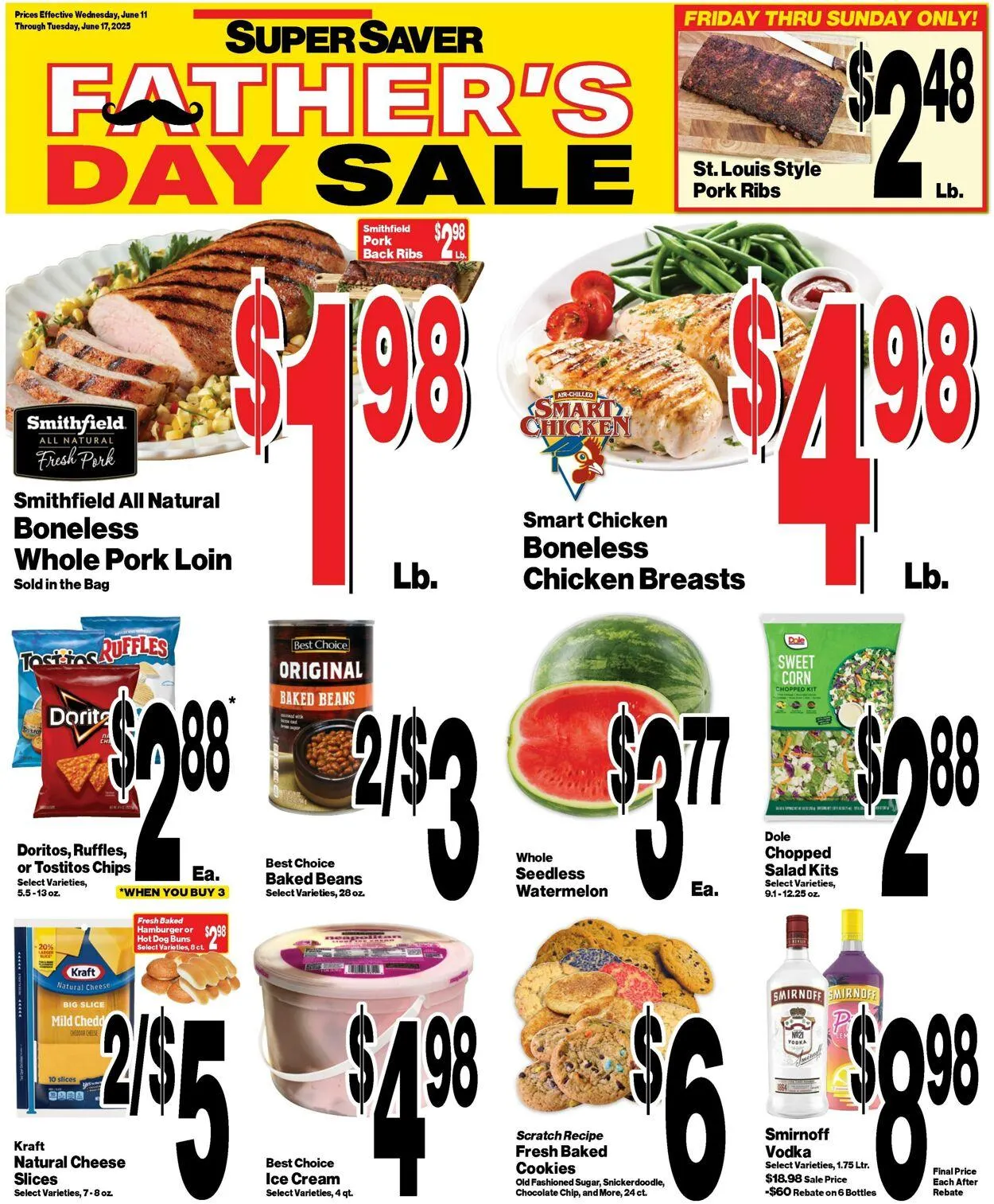 Weekly ad Super Saver from June 11 to June 17 2025 - Page 1