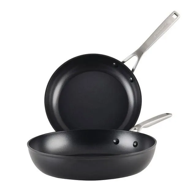 KitchenAid 2-Piece Hard-Anodized Induction Nonstick Fry Pan Set