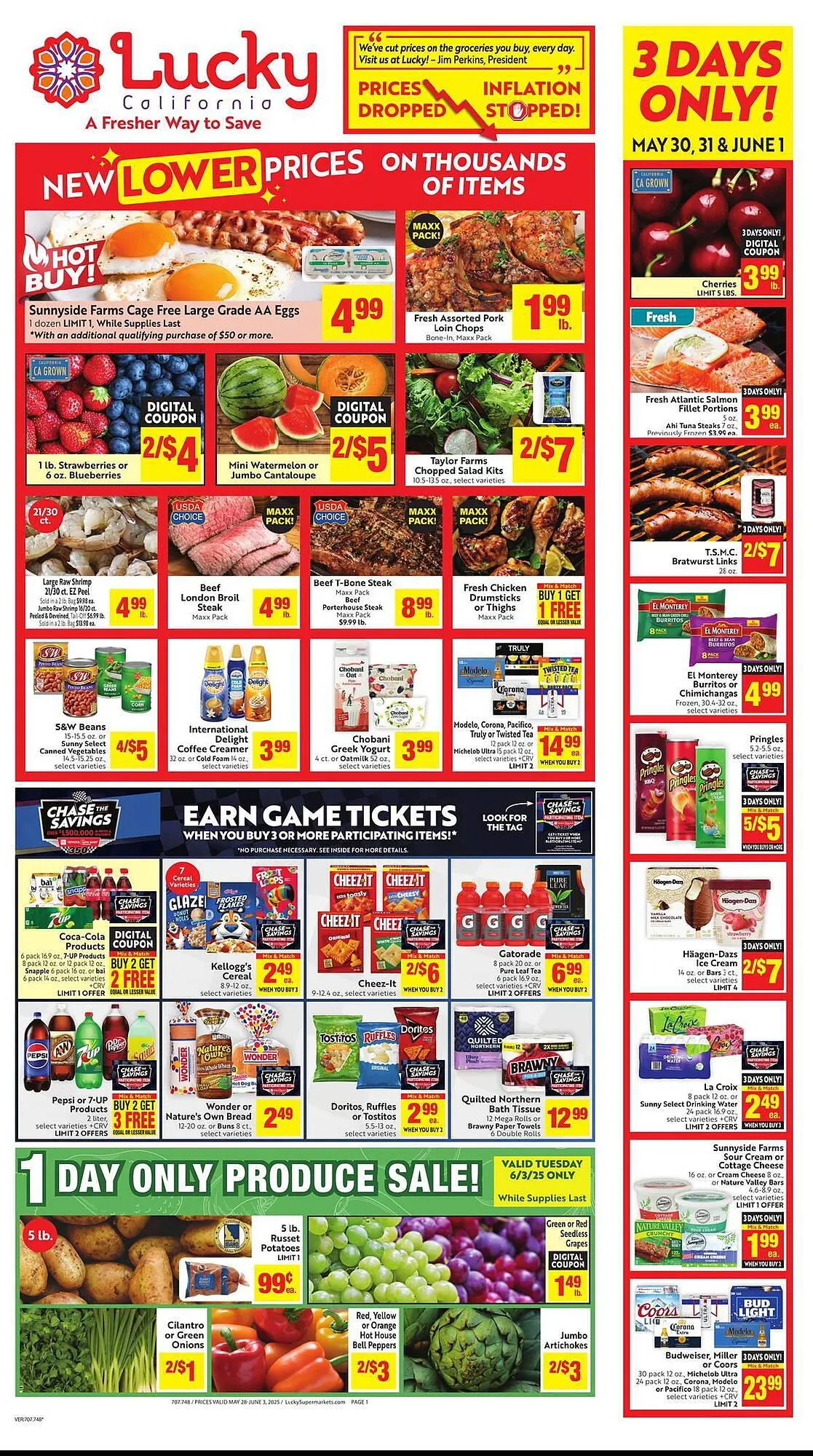 Weekly ad Lucky Supermarkets Weekly Ad from May 28 to June 3 2025 - Page 1