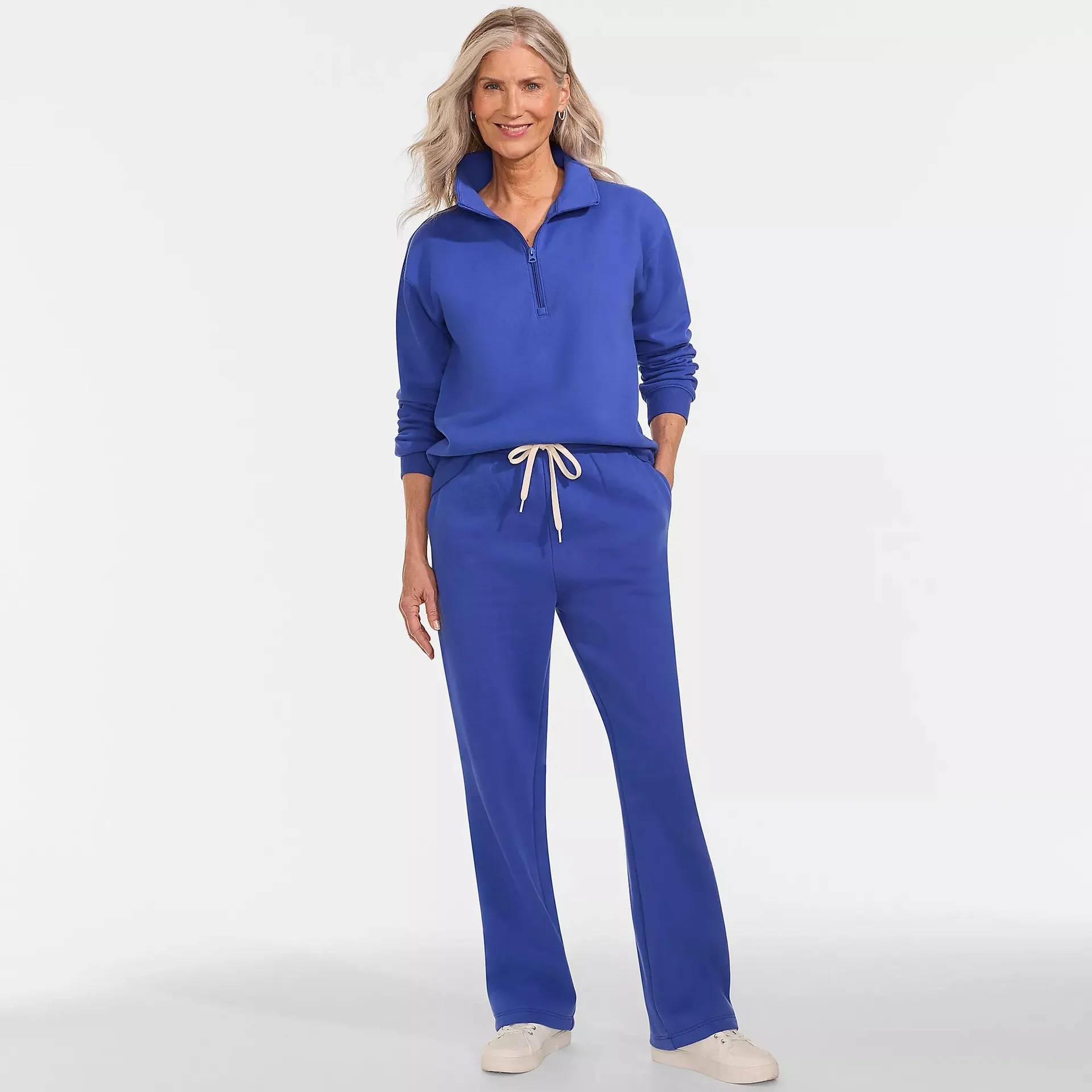 Women's Serious Sweats High Rise Relaxed Straight Leg Pants - Set Bottom