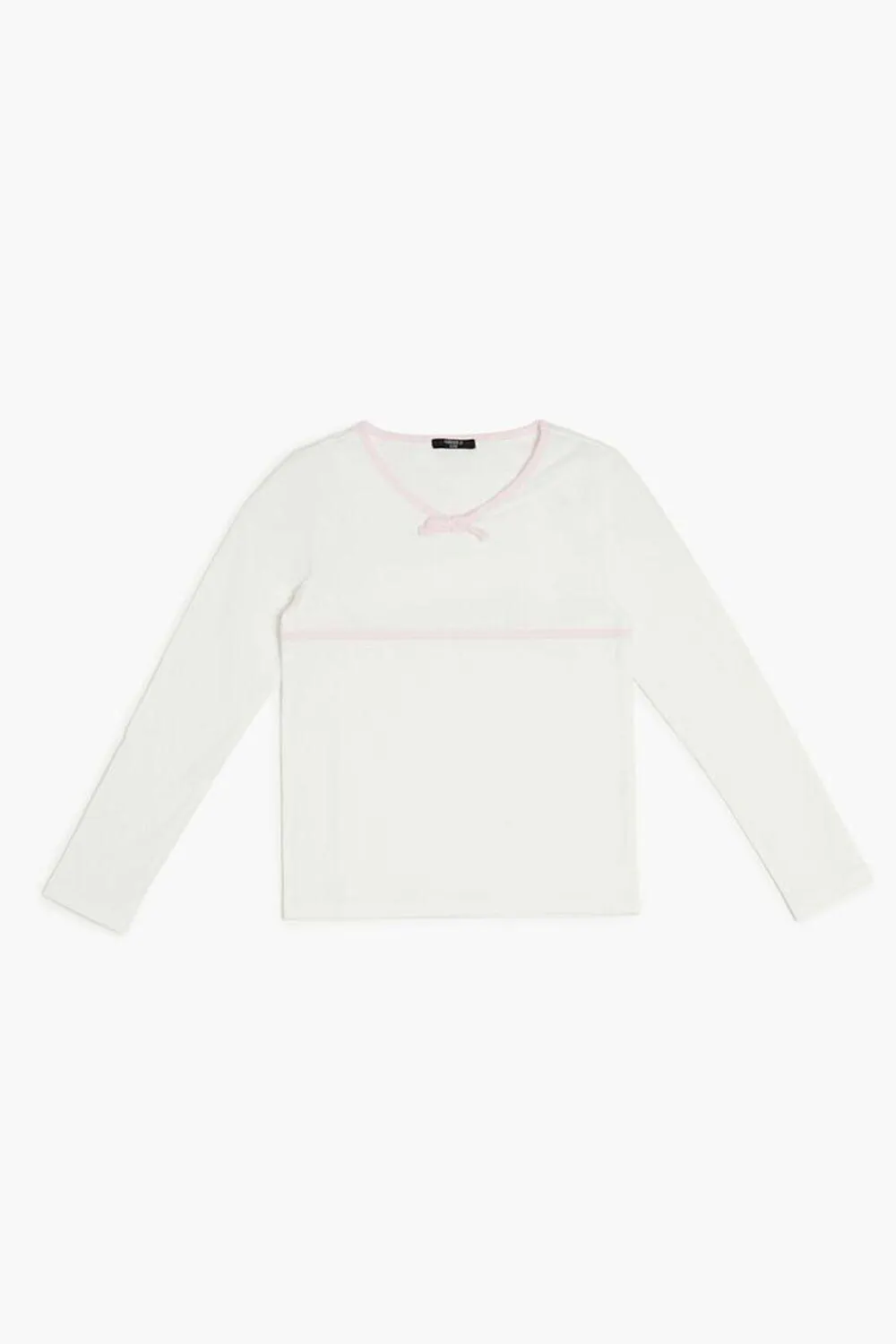 Girls Two-Tone Bow Top (Kids)