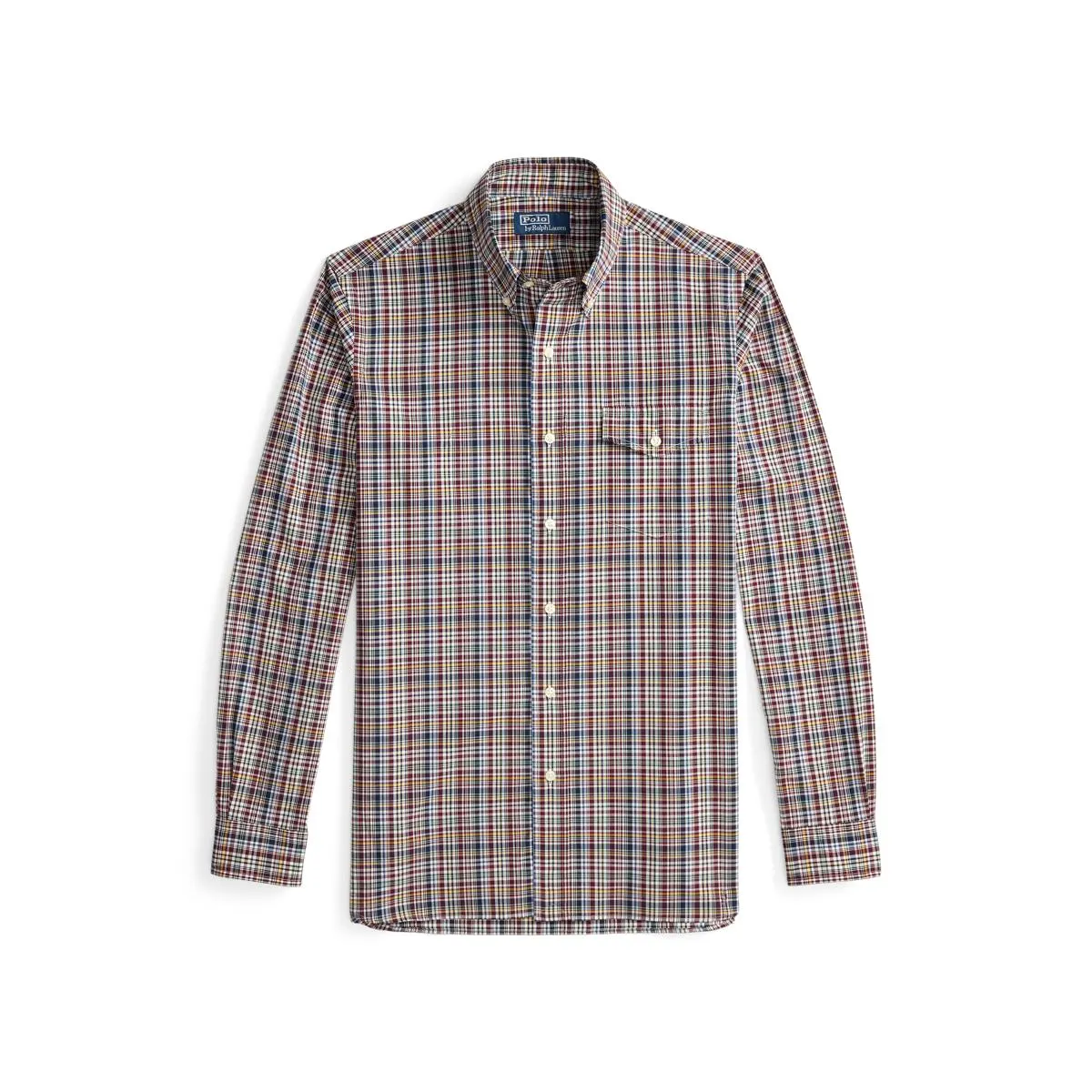 Classic Fit Plaid Poplin Shirt