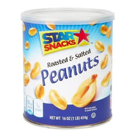 Star Snacks Roasted & Salted Peanuts, 16 oz
