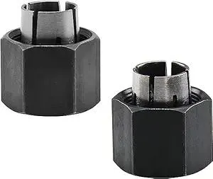 2610906283 1/4” and 2610906284 1/2" Router Collet Kit Replacement For Bosch 1613 1617 1618 and 1619 Router