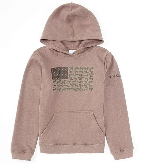 Big Boys 8-20 Long Sleeve PHG Hunt Flag Graphic Hoodie