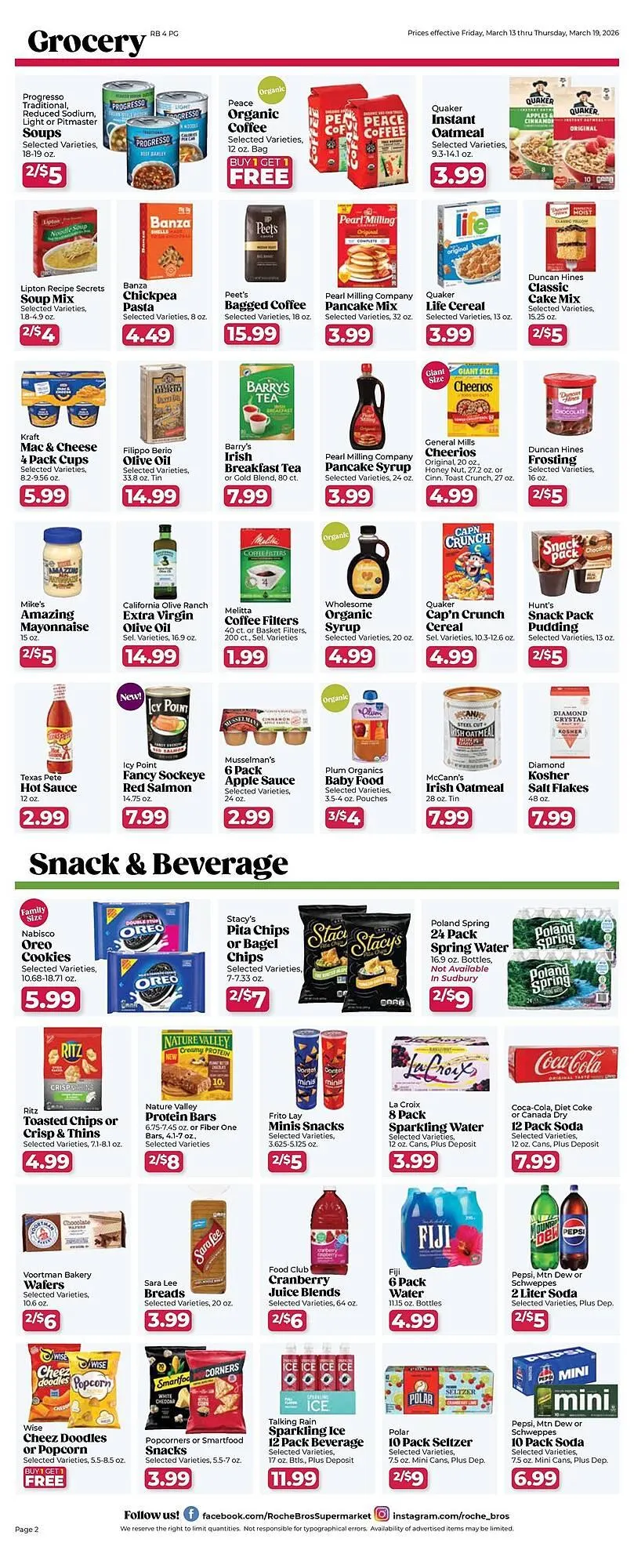 Weekly ad Roche Bros weekly ad from March 13 to March 19 2026 - Page 2