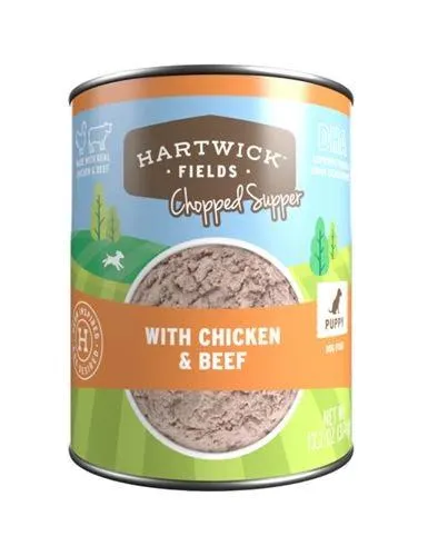 Hartwick Fields Puppy Chopped Supper With Chicken & Beef Wet Dog Food, 13.2 Ounces