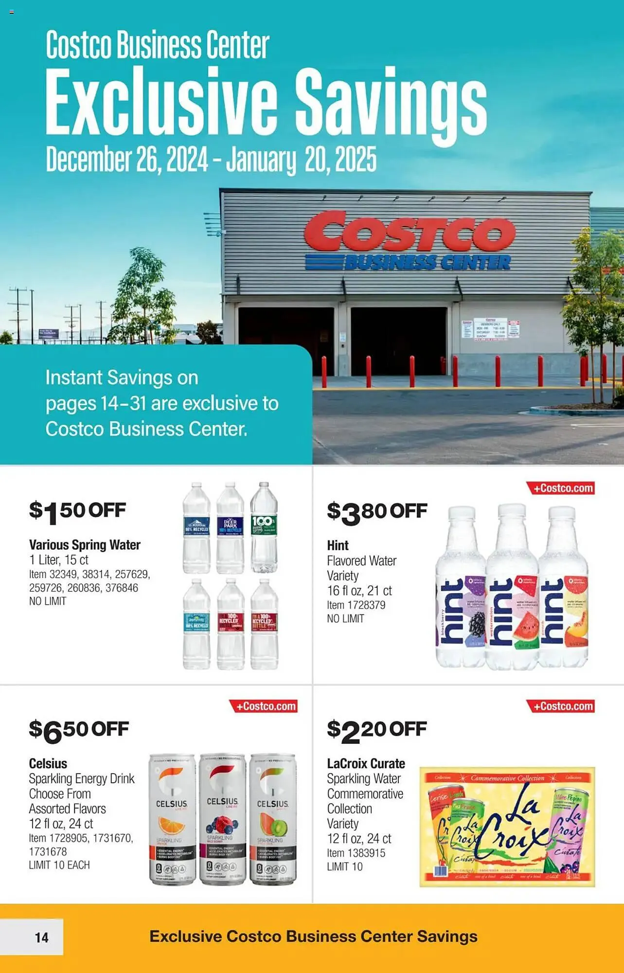 Weekly ad Costco Weekly Ad from December 26 to January 20 2025 - Page 14