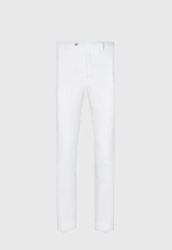 Garment Dyed Linen Trouser