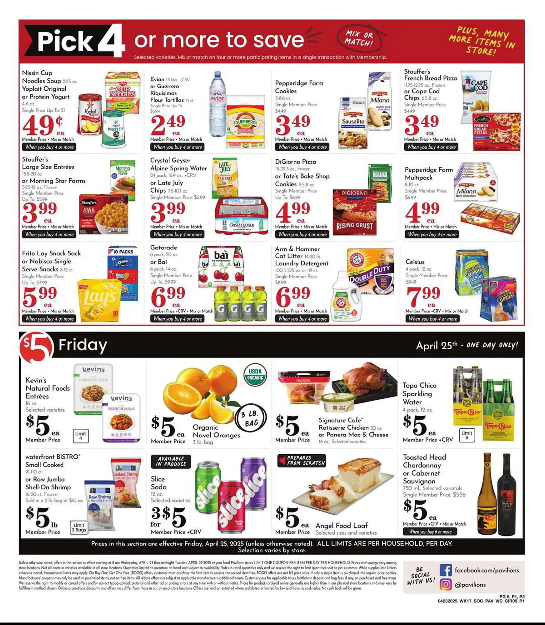 Weekly ad Pavilions Weekly Ad from April 23 to April 29 2025 - Page 5