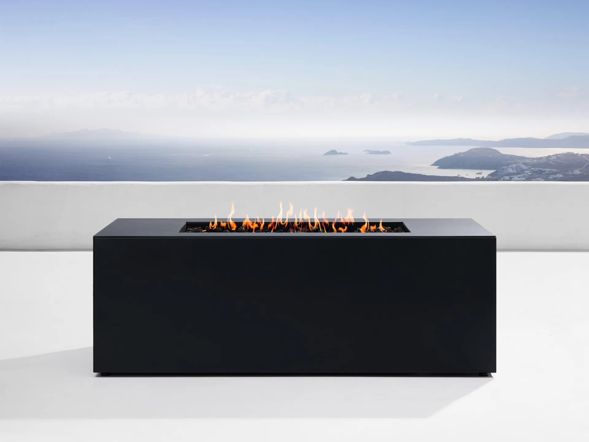 Coden Rectangular Propane Fire Pit