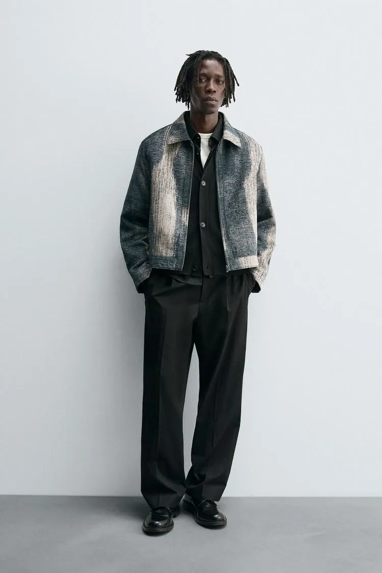 ABSTRACT JACQUARD JACKET