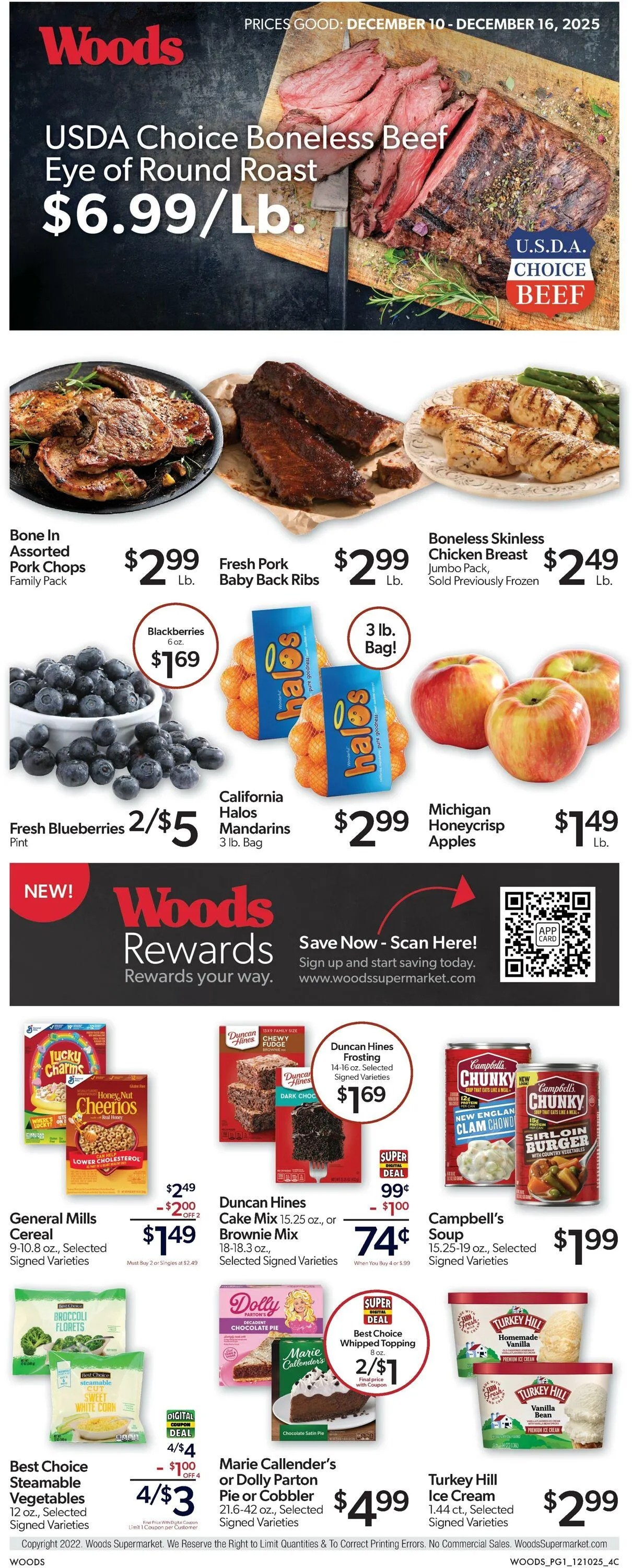 Weekly ad Woods Supermarket from December 10 to December 16 2025 - Page 1