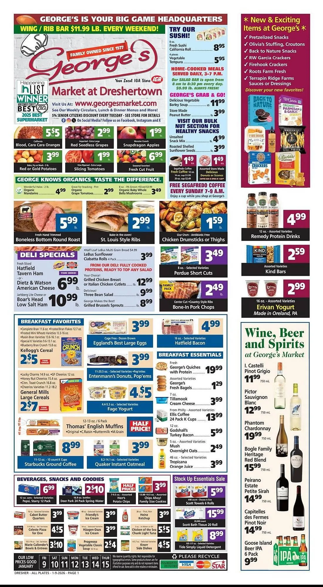 Weekly ad George's Market weekly ad from January 9 to January 15 2026 - Page 1