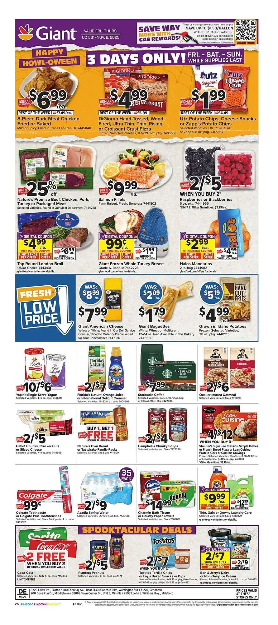Weekly ad Giant Food weekly ad from October 31 to November 6 2025 - Page 1