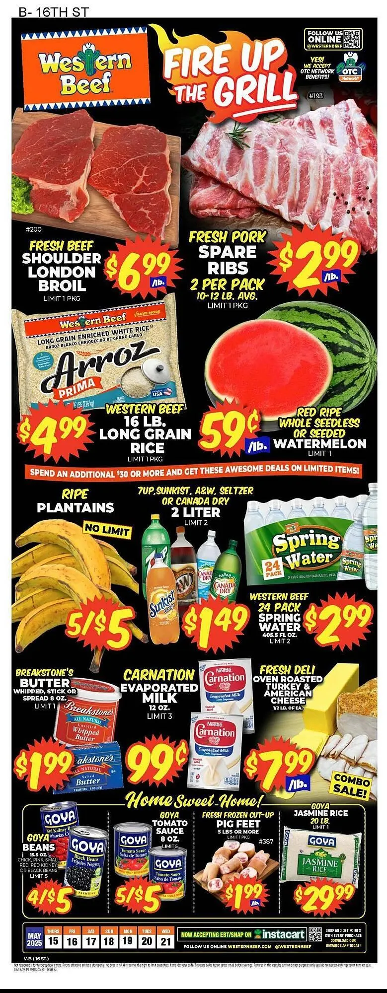 Weekly ad Western Beef Weekly Ad from May 15 to May 21 2025 - Page 1