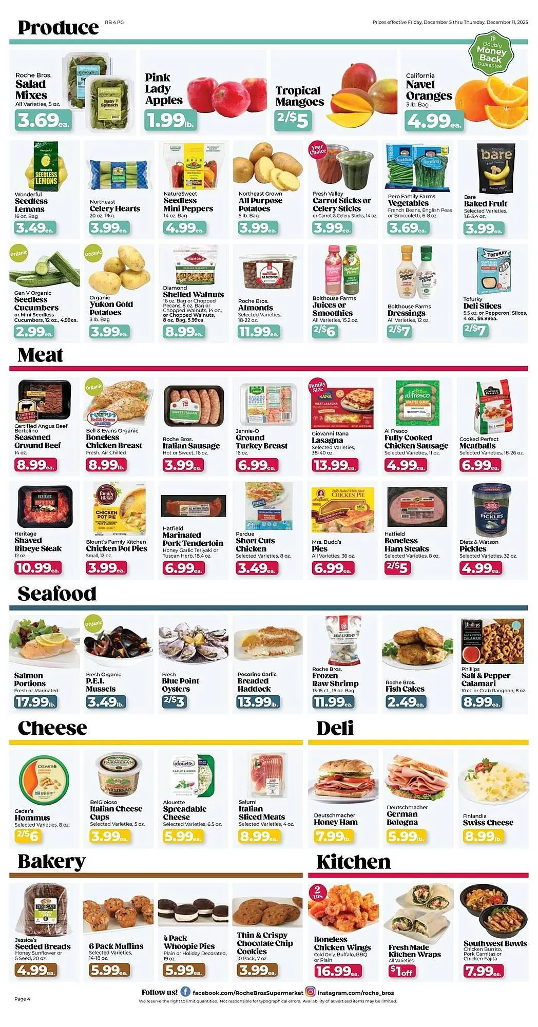 Weekly ad Roche Bros weekly ad from December 5 to December 11 2025 - Page 4