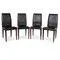 Chairs Leather Chair in Black from MDF Italia, Set of 4