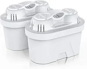 FRIZZLIFE FPT01 Replacement Water Filter Cartridge Set for FP40 Water Filter Pitcher, For T900 & TF900 Instant Hot Water Dispenser Filter Systems (2 Pack)