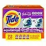 Tide Power PODS Laundry Detergent Pacs + Febreze Odor Eliminators, Spring & Renewal Scent (72 ct.)