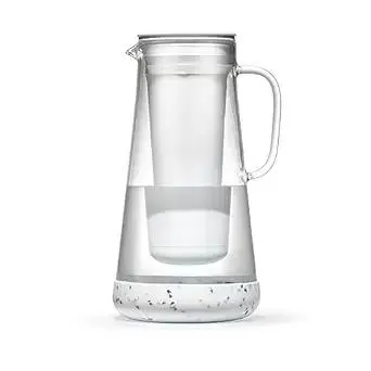 LifeStraw Home Pitcher Glass and Silicone Base 7 Cup Terrazzo