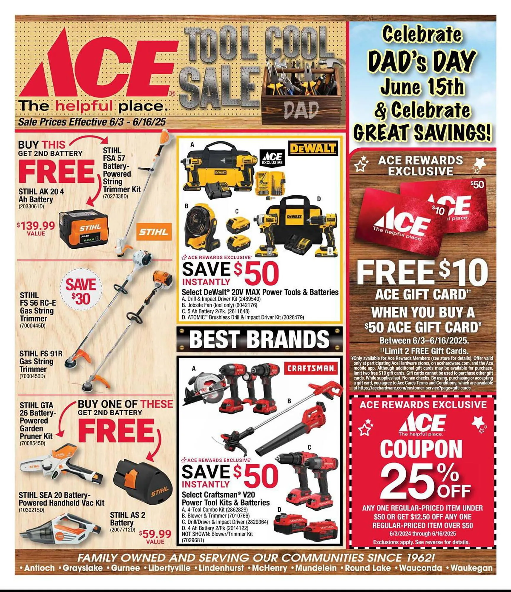 Weekly ad Ace Hardware Weekly Ad from June 3 to June 16 2025 - Page 1