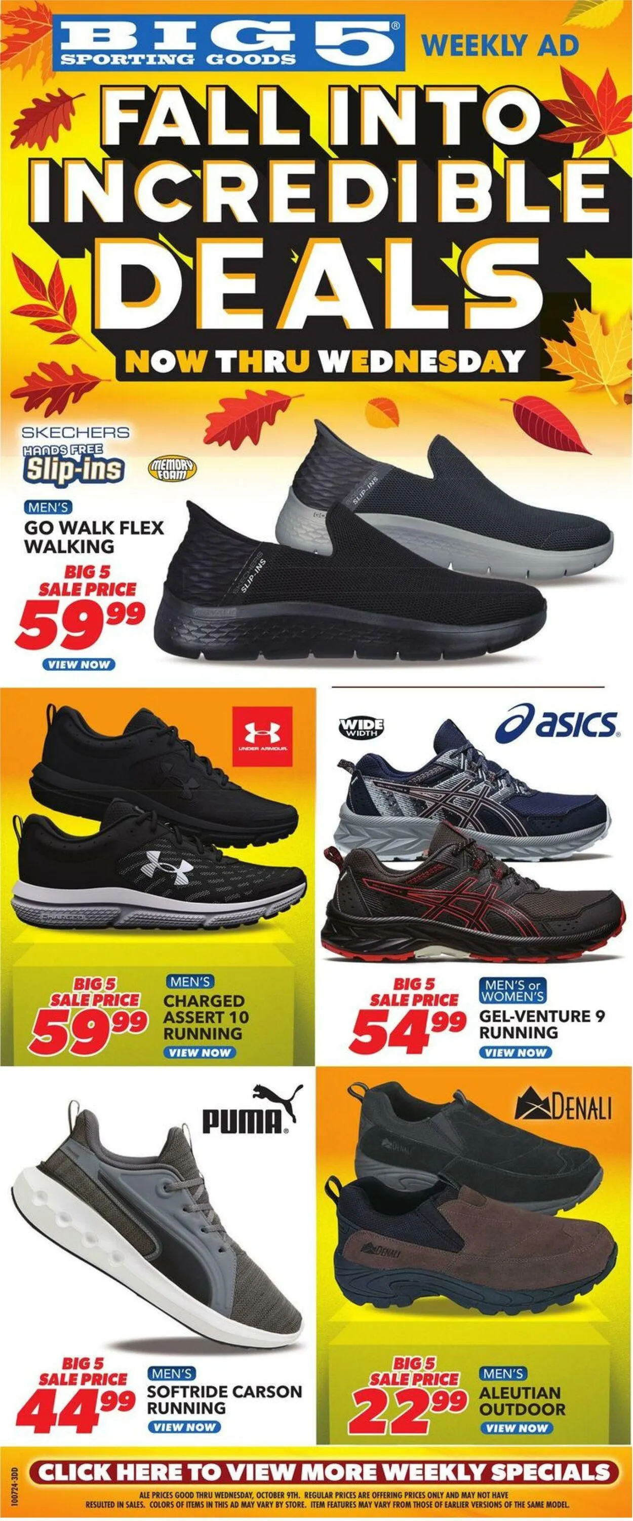Weekly ad Big 5 Current weekly ad from October 7 to October 9 2024 - Page 1