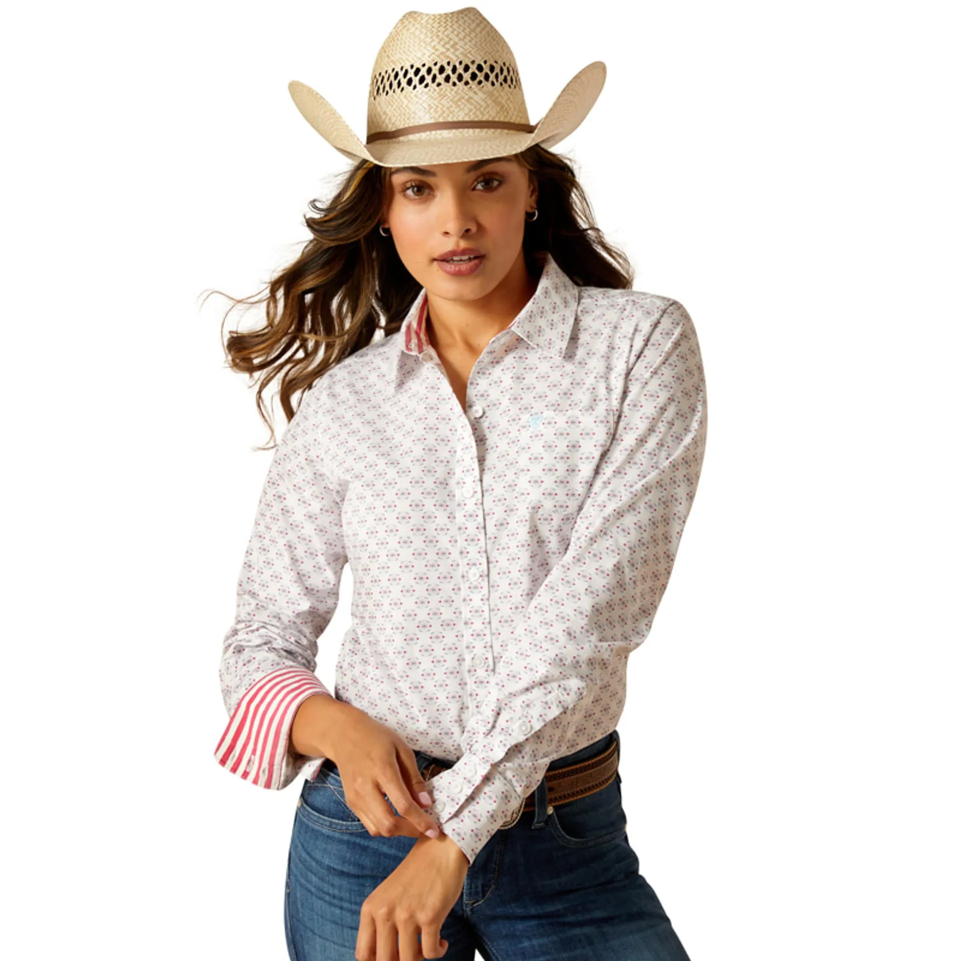 Ariat Women's Izel Print Kirby Stretch Long Sleeve Button Up Shirt