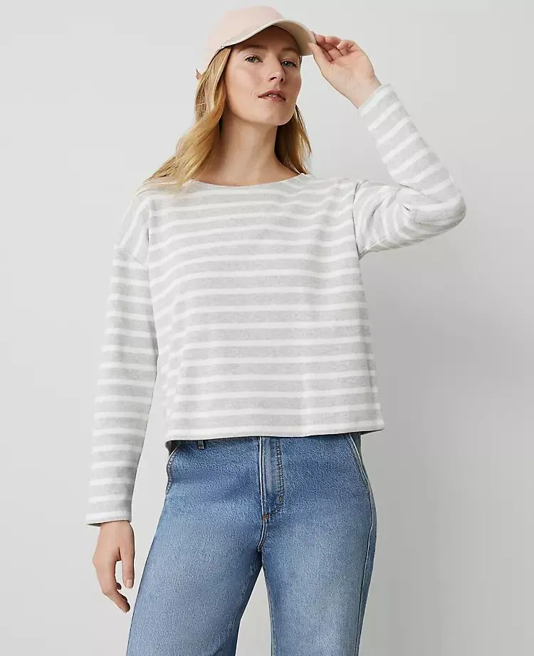 Weekend Collection Striped Relaxed Top
