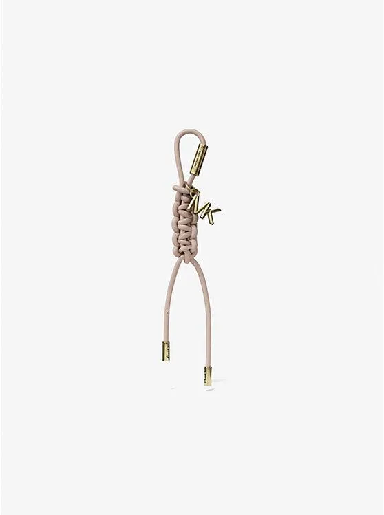 Gold-Tone and Braided Cord Bag Charm