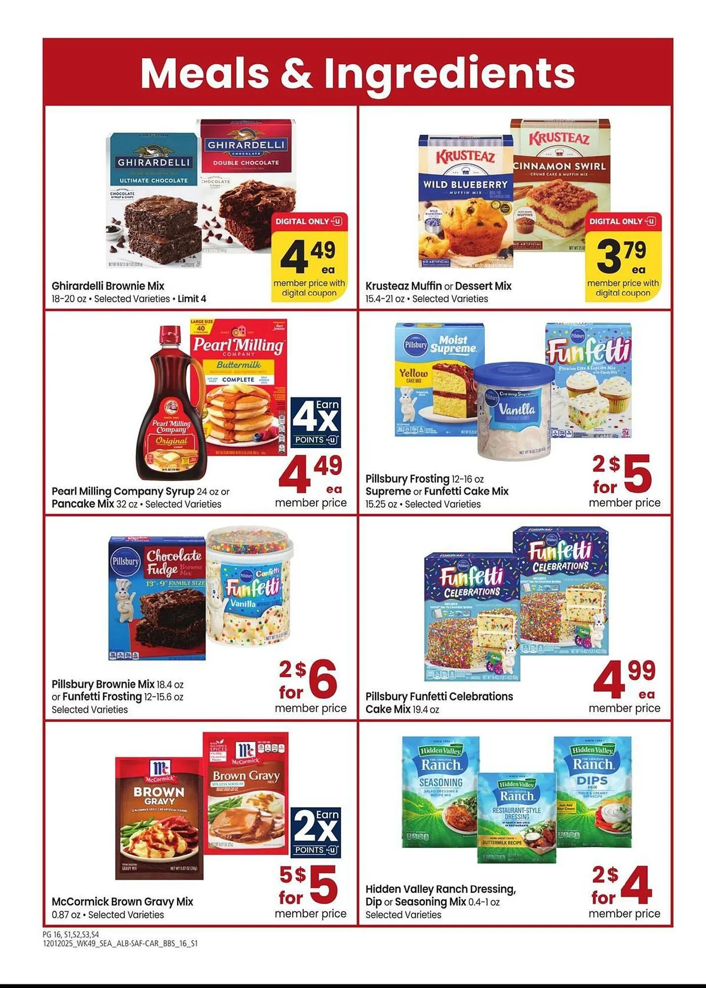 Weekly promotion Albertsons weekly ad spanning from December 1 to December 28 2025 - Page 16 for Catalogue 365