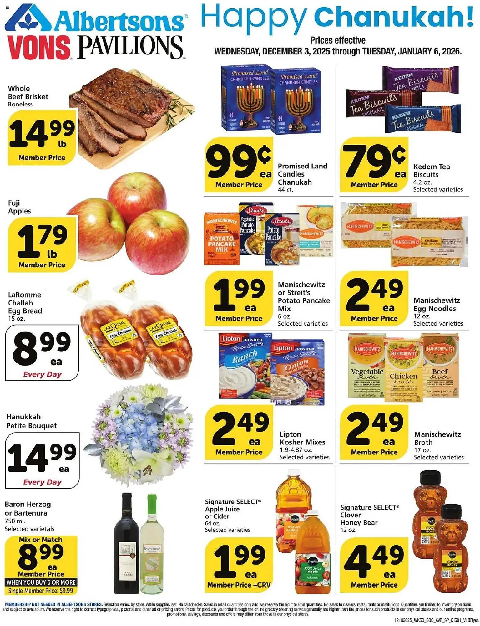 Weekly ad Vons weekly ad from December 3 to January 6 2026 - Page 1