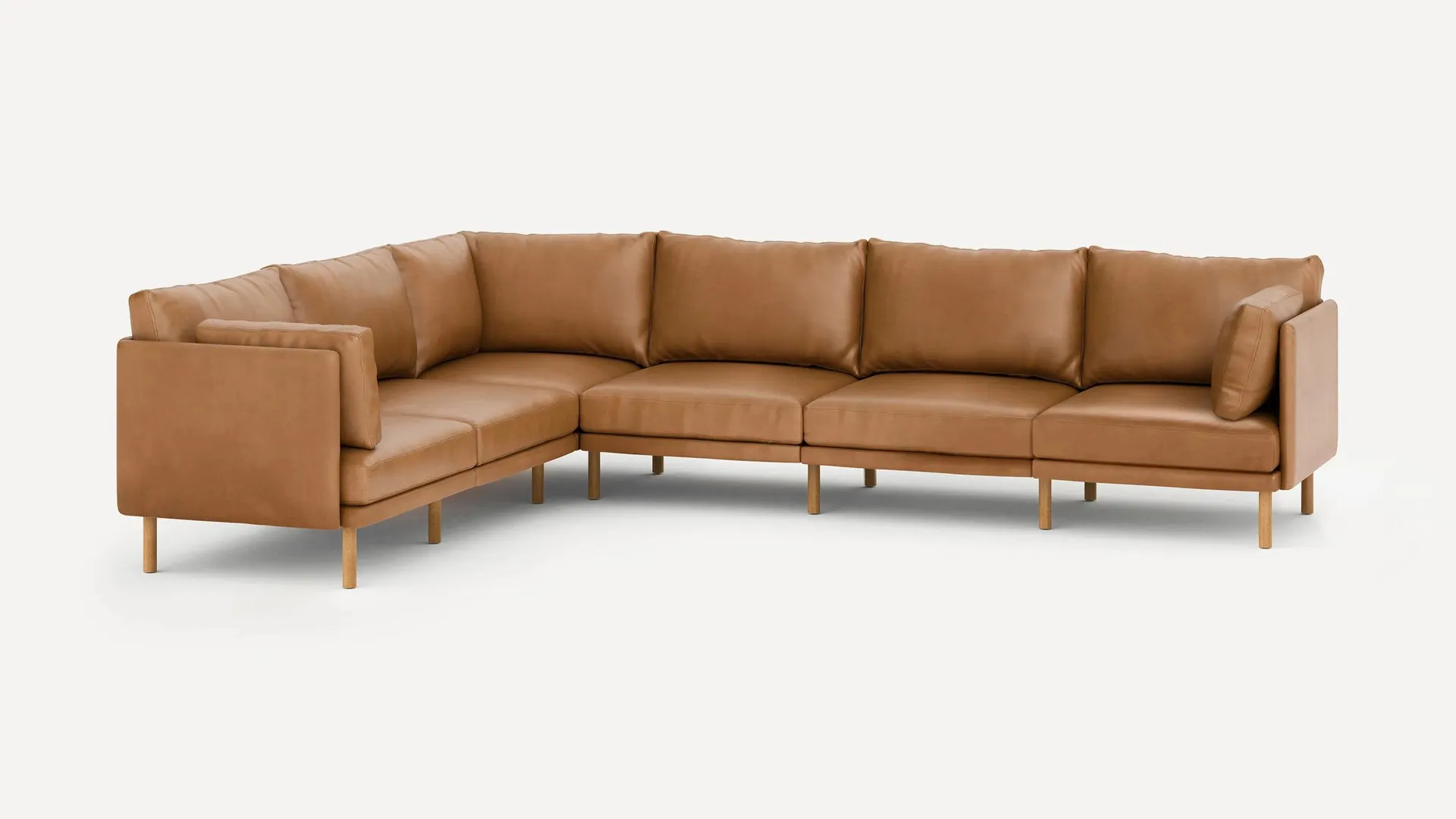 Field Leather 6-Piece Sectional